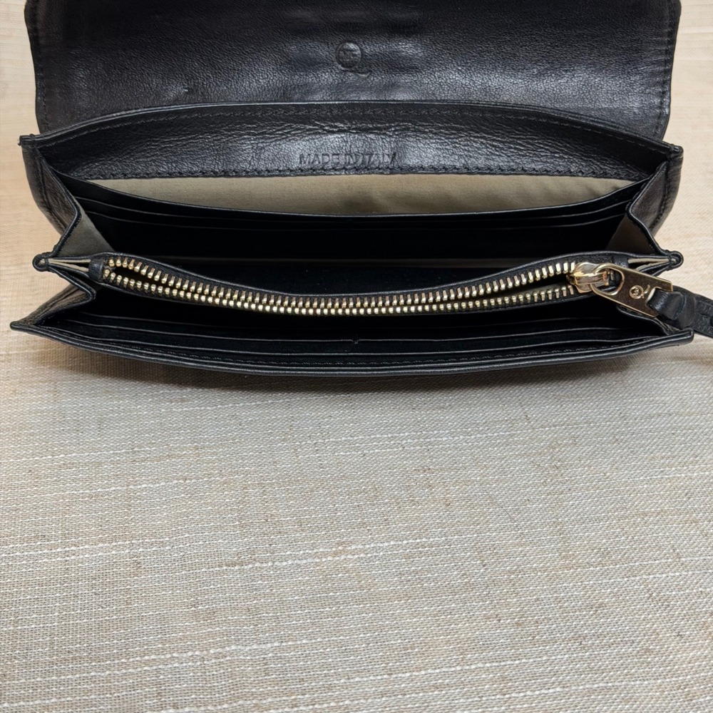 Alexander McQueen Studded Leather Continental Wallet Black Made in Italy - Picture 5 of 12